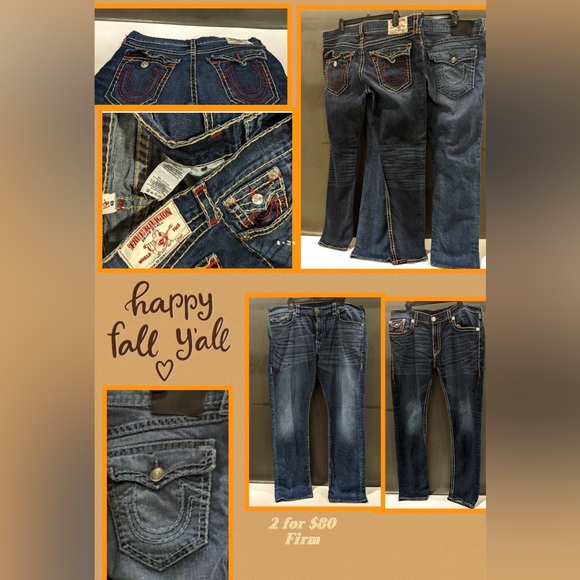 Men’s True Religion Jeans Size 40 - Picture 2 of 8
